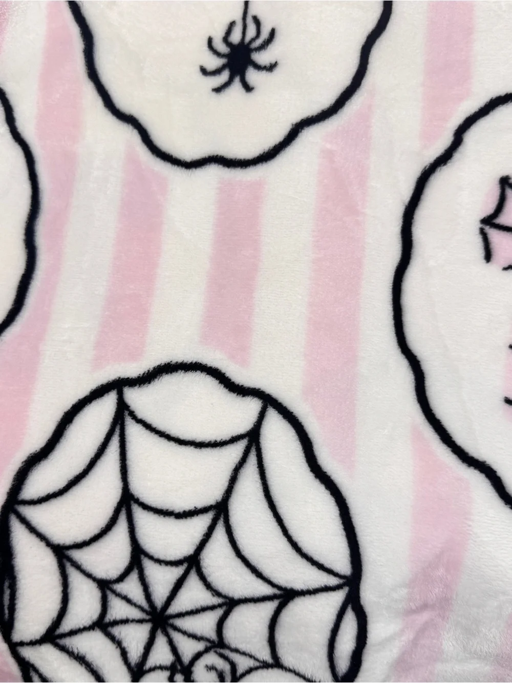 NEW Juicy Couture Spiders Spiderwebs and Bows Halloween Blanket